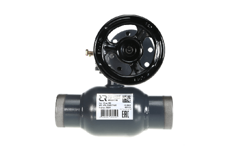 Кран шаровой RJIP Premium WW DN125 PN25 WG приварной, с редуктором, стандартный проход Ридан 065N0146R фото 1