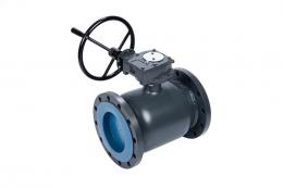 Кран шаровой RJIP Premium FF DN150 PN25 WG фланцевый, с редуктором, стандартный проход Ридан 065N0351GR фото 2