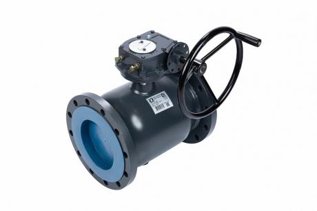 Кран шаровой RJIP Premium FF DN250 PN25 WG фланцевый, с редуктором, стандартный проход Ридан 065N0361GR фото 2