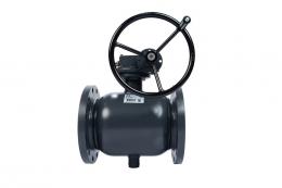 Кран шаровой RJIP Premium FF DN500 PN16 WG фланцевый, с редуктором, стандартный проход Ридан 065N0281GR
