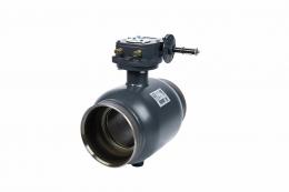 Кран шаровой RJIP Premium WW DN350 PN25 WG приварной, с редуктором, стандартный проход Ридан 065N0171GR фото 4