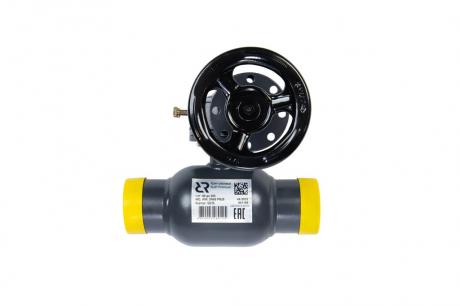 Кран шаровой RJIP Premium WW DN100 PN25 WG приварной, с редуктором, стандартный проход Ридан 065N0141R фото 4