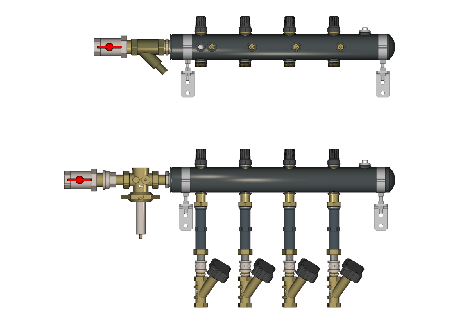 Узел распределительный этажный TDU.5R DN50-6L-32-APT25-MVT15 Ридан 162L2039R