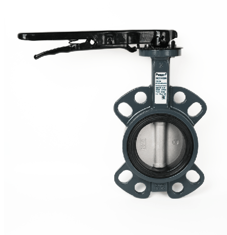 Затвор дисковый поворотный ЗДМ 05.16.80, PN16, DN80, корпус GG25, диск - нержавеющая сталь AISI316, уплотнение EPDM, управление - рукоятка Ридан 082X4423R фото 1