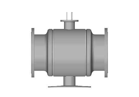 Кран шаровой RJIP Premium FF DN500 PN25 GF фланцевый, под привод, стандартный проход Ридан 065N0382GR фото 1