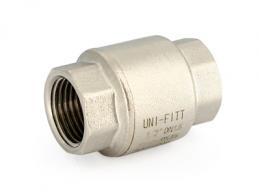 Клапан обратный Uni-Fitt ВВ 3/4" OPTIMAL пружинный с металлическим затвором, никелированный