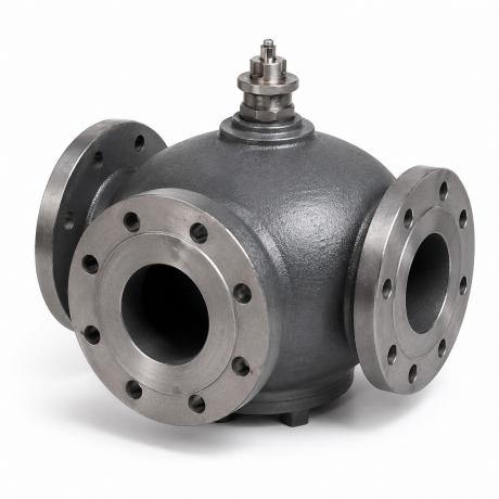 Клапан регулирующий Broen Clorius L3F трехходовой Ду65 10 бар 50,0/43,0 Kv