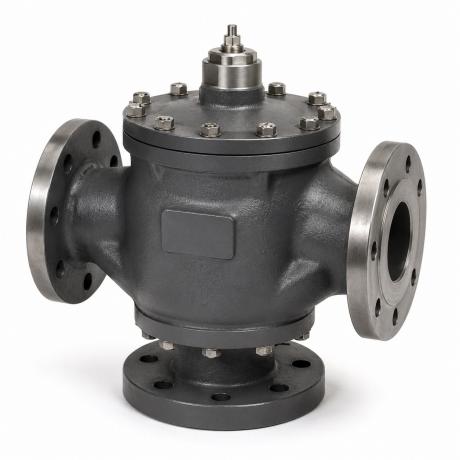 Клапан регулирующий Broen Clorius M3F трехходовой Ду80 10 бар 80/69 Kv