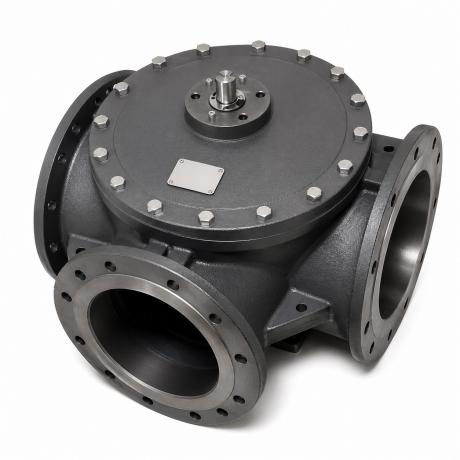 Клапан регулирующий Broen Clorius G3FM-T трехходовой Ду200 16 бар 800/1100 Kv