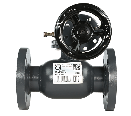 Кран шаровой RJIP Premium FF DN80 PN16 WG фланцевый, с редуктором, стандартный проход Ридан 065N0236R фото 2