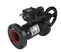 Кран шаровой RJIP Premium FF DN100 PN25 WG фланцевый, с редуктором, стандартный проход Ридан 065N0341R фото 2