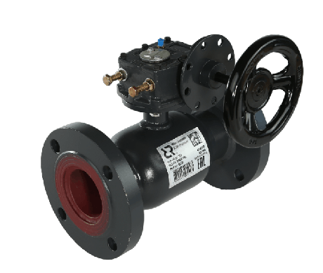 Кран шаровой RJIP Premium FF DN80 PN16 WG фланцевый, с редуктором, стандартный проход Ридан 065N0236R фото 3