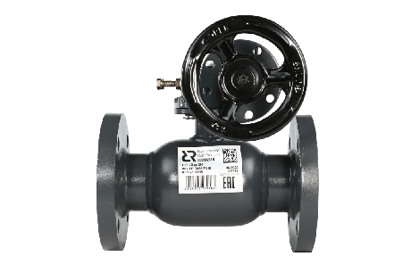 Кран шаровой RJIP Premium FF DN65 PN25 WG фланцевый, с редуктором, стандартный проход Ридан 065N0331R фото 4