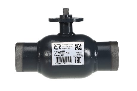 Кран шаровой RJIP Premium WW DN80 PN25 GF приварной, под привод, стандартный проход Ридан 065N0137R фото 1