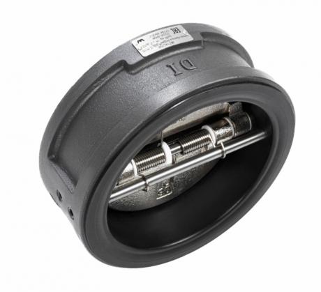 Затвор обратный ЗОД PN16, DN450, межфланцевый, двустворчатый, чугун Ридан 082X4046R фото 2