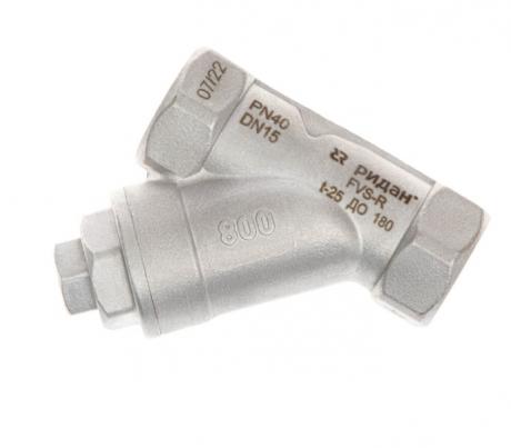 Фильтр сетчатый FVS-R нержавеющая сталь CF8M, PN40, DN8, с пробкой Ридан 082X4310R фото 1