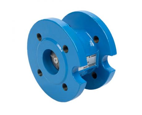 Клапан обратный NVD-402R фланцевый пружинный с аксиальным затвором, PN16, DN40, чугун Ридан 082X8470R фото 2